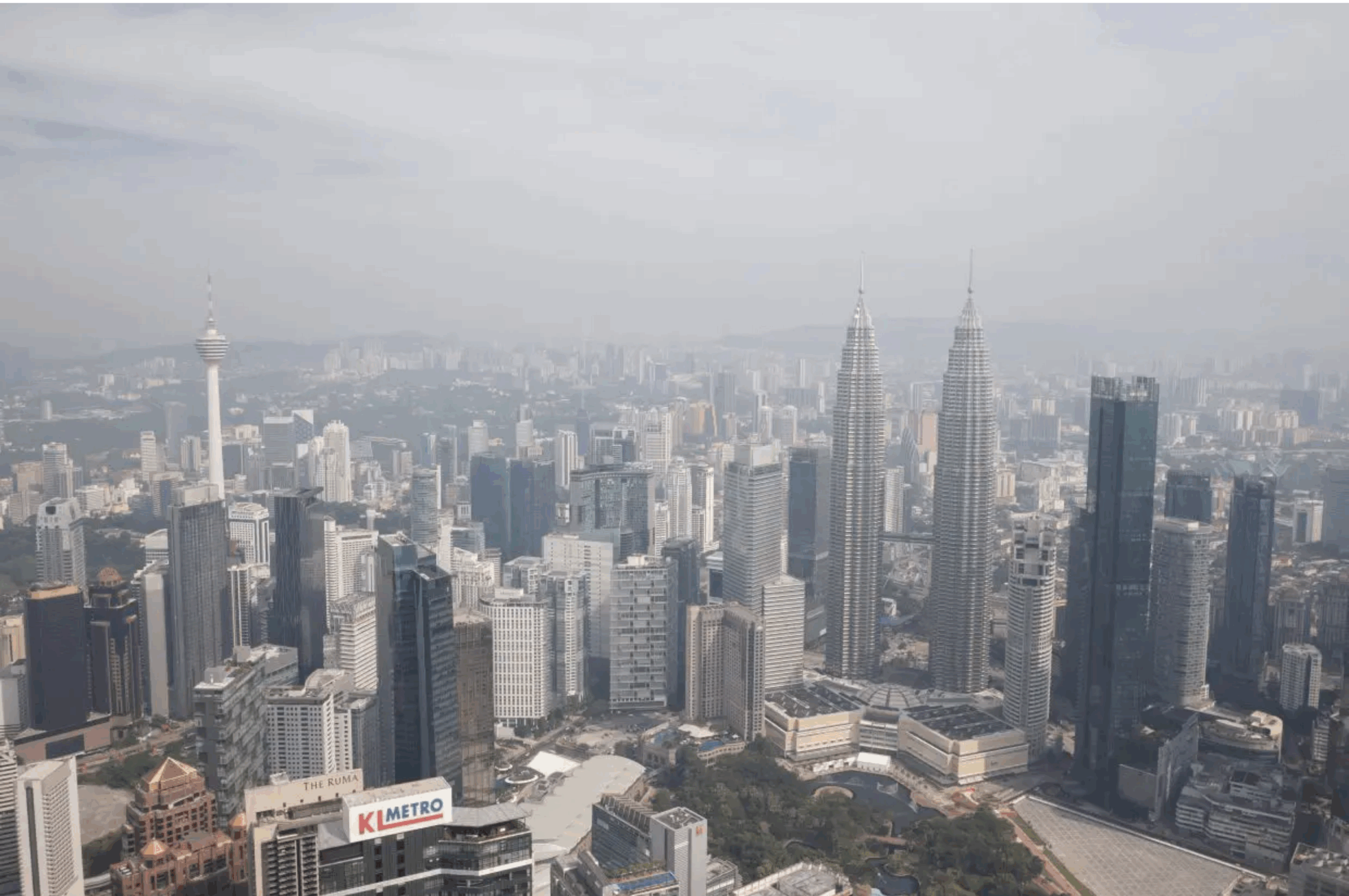 High angle city view